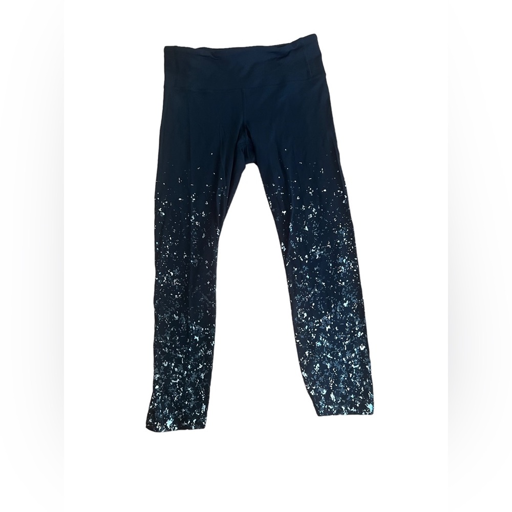 Lululemon Cropped Leggings- Splatter Print Design